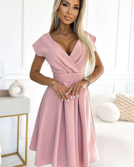 Fuchsia Brocade Scarlett Evening Gown by Numoco