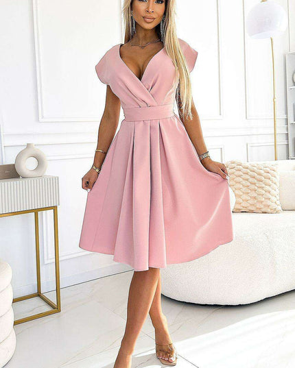 Fuchsia Brocade Scarlett Evening Gown by Numoco