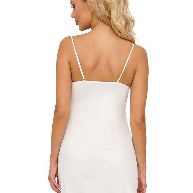 Elegant Lace Trimmed Nightshirt for Women