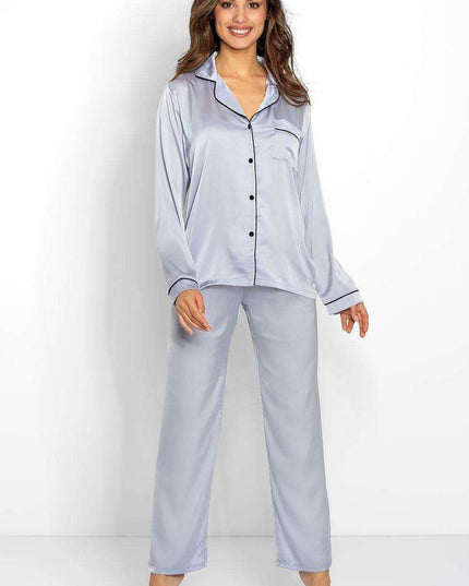 Luxe Satin Pajama Set for Women by Momenti Per Me