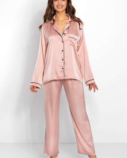 Luxe Satin Pajama Set for Women by Momenti Per Me