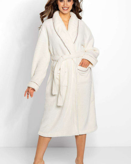 Elegant Ecru Comfort Bathrobe by Momenti Per Me