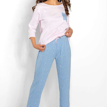 Elegant Women's Sleepwear Set with Stylish Bow Accent
