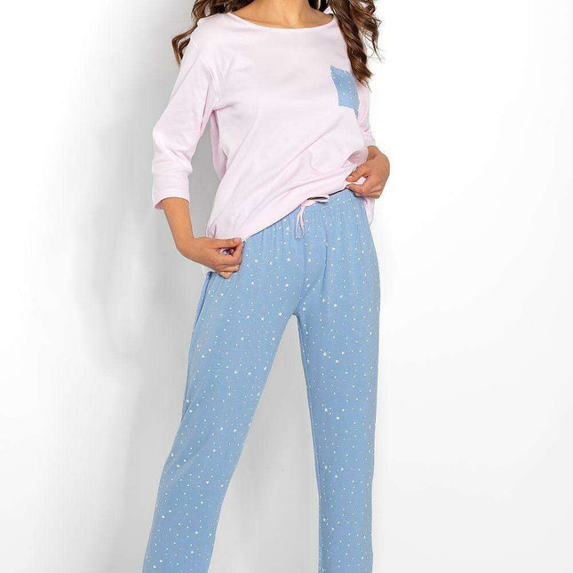 Elegant Women's Sleepwear Set with Stylish Bow Accent