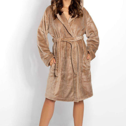 Cozy Chic Women's Hooded Bathrobe with Practical Pockets