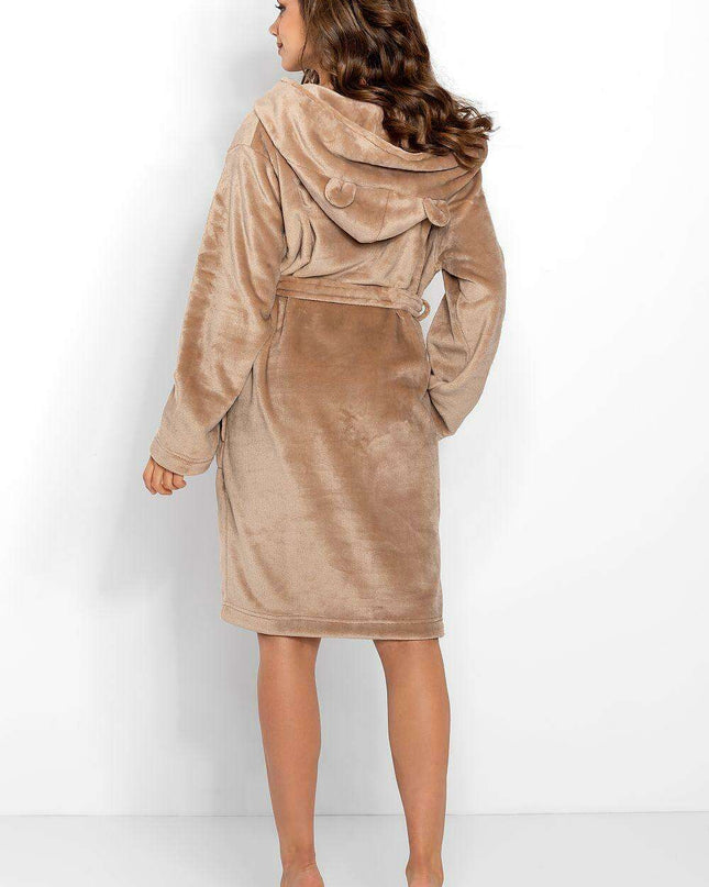 Cozy Chic Women's Hooded Bathrobe with Practical Pockets