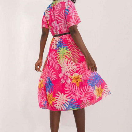 Chic Pleated Midi Dress For Effortless Elegance Everyday