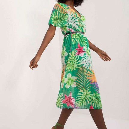 Chic Pleated Midi Dress For Effortless Elegance Everyday