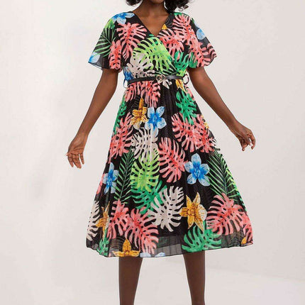 Chic Pleated Midi Dress For Effortless Elegance Everyday