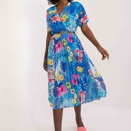 Chic Pleated Midi Dress For Effortless Elegance Everyday