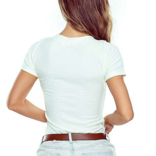 Chic Wide-Stripe Knit Top