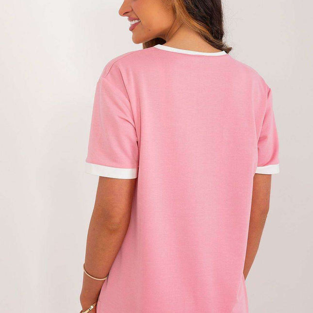 Elegant Cotton Blouse with Unique Design Details