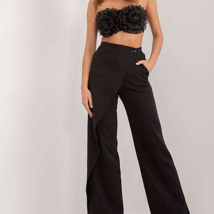 Sophisticated Cotton-Blend Trousers for Women - Perfect for Any Occasion