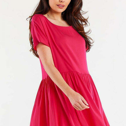 Ruffle Hem Viscose Everyday Dress