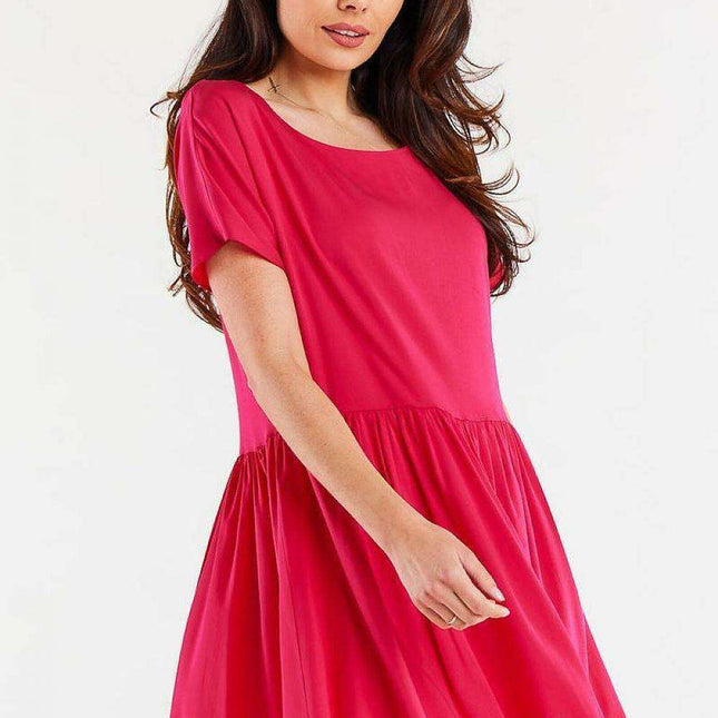 Ruffle Hem Viscose Everyday Dress