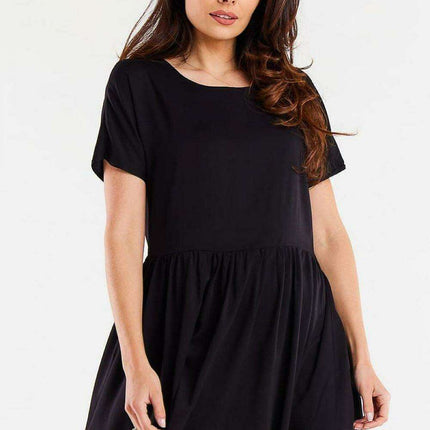 Ruffle Hem Viscose Everyday Dress