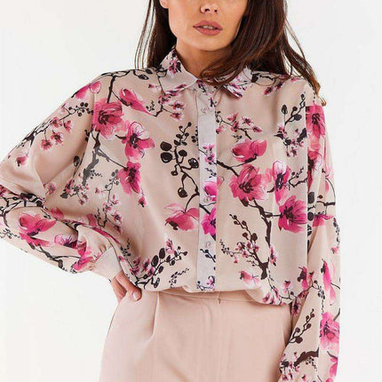 Sophisticated Ruffled Sleeve Chiffon Top