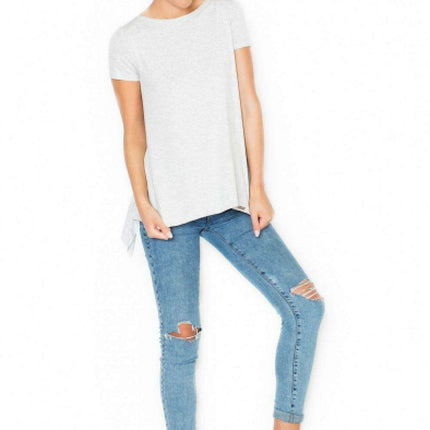 Chic Ruffled Backless Blouse by Blouse Katrus