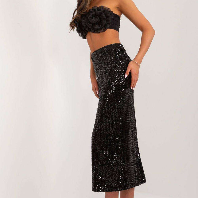 Radiant Sequin Midi Skirt