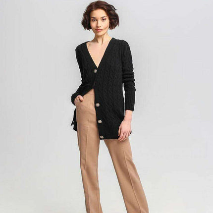 Crested Elegance Longline Cardigan by MKM