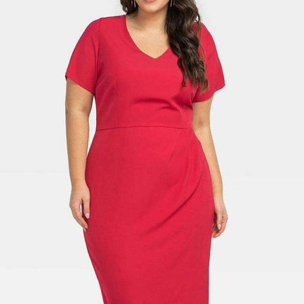 Chic Plus Size V-Neck Dress for Every Occasion