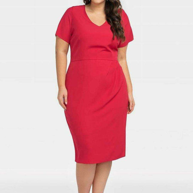 Chic Plus Size V-Neck Dress for Every Occasion
