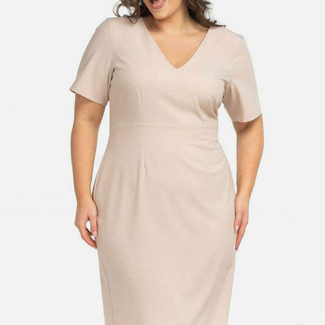 Elegant Plus Size Curvy Pencil Dress - Karko