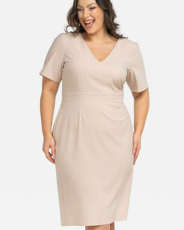 Elegant Plus Size Curvy Pencil Dress - Karko