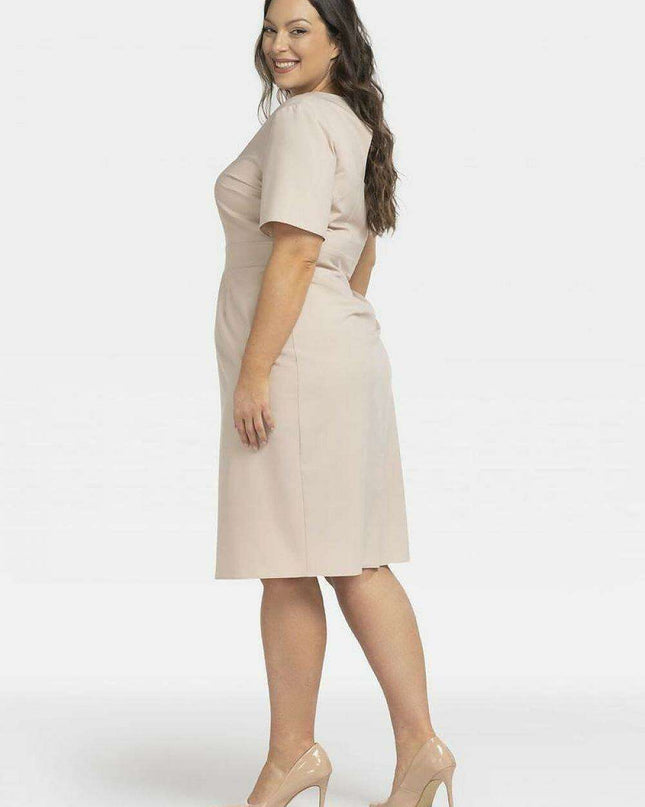 Elegant Plus Size Curvy Pencil Dress - Karko