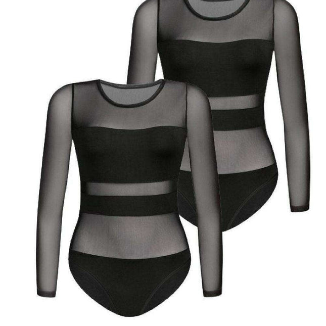 Chic Mesh Shaping Bodysuit Set