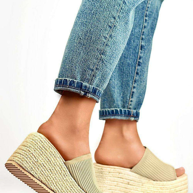 Stylish Sustainable Platform Flip-Flops