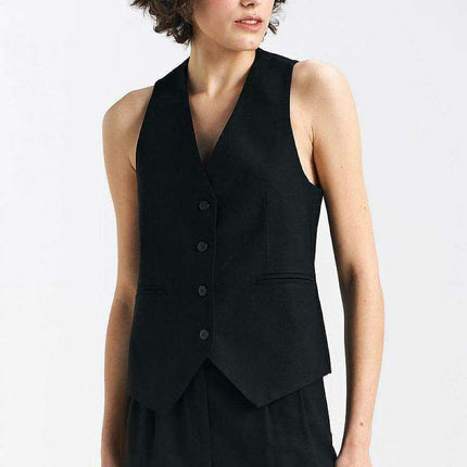 Elegant Linen Vest Sophisticated Gilet For Women Wardrobe