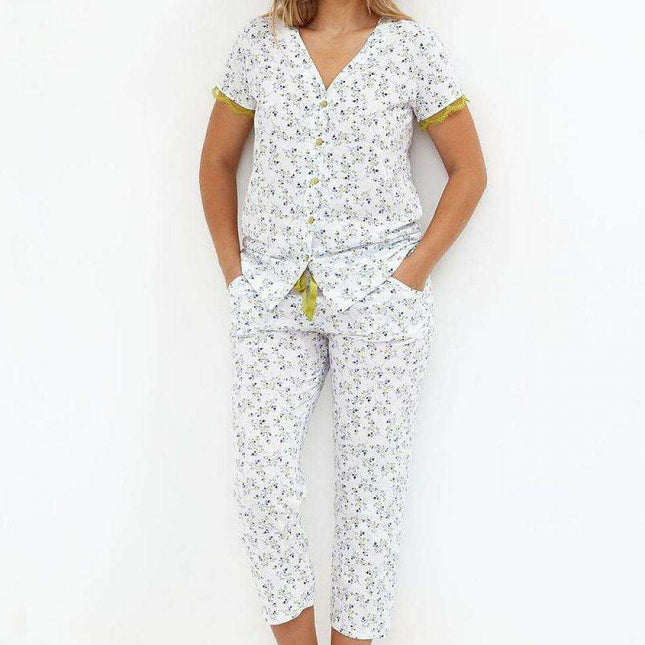 Charming Floral Cotton Sleepwear Set