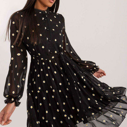 Charming Floral Cotton Cocktail Dress