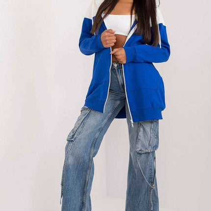 Extended Length Urban Cotton Zip Hoodie for Women