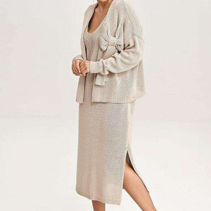 Chic Midi Dress & Bolero Jacket Duo