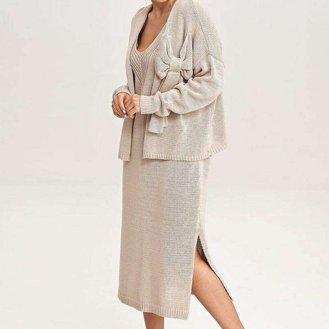 Chic Midi Dress & Bolero Jacket Duo