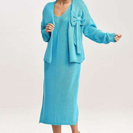 Chic Midi Dress & Bolero Jacket Duo