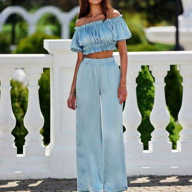 Chic Women's Tailored Polyester Trousers with Size Specifications