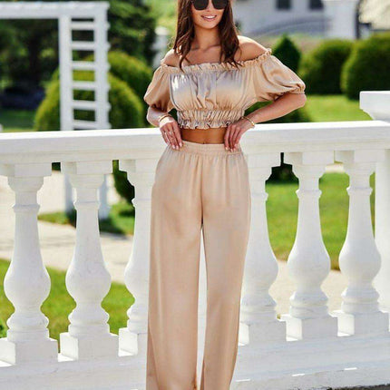 Chic Women's Tailored Polyester Trousers with Size Specifications