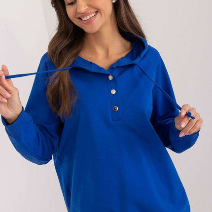 Cozy Cotton Blend Hooded Sweatshirt