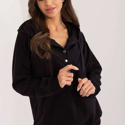 Cozy Cotton Blend Hooded Sweatshirt