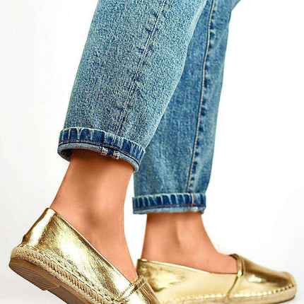Sustainable Chic Leather Slip-On Espadrilles