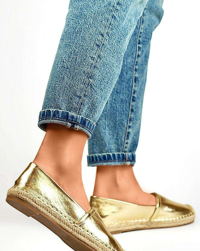 Sustainable Chic Leather Slip-On Espadrilles