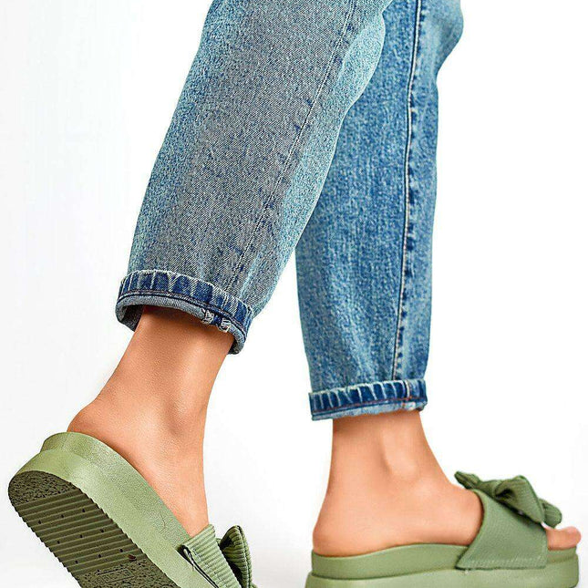 Chic Women's Textile Slip-On Platform Sandals for All Seasons