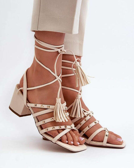 Heel sandals model 197582