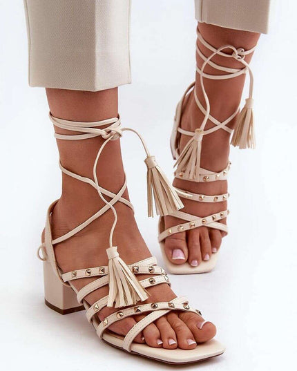 Heel sandals model 197582