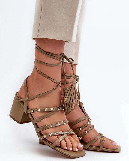 Heel sandals model 197582