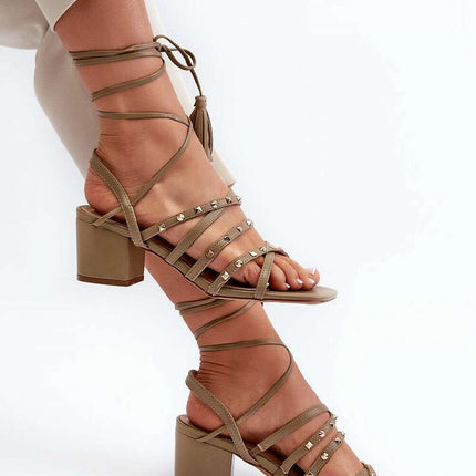 Heel sandals model 197582