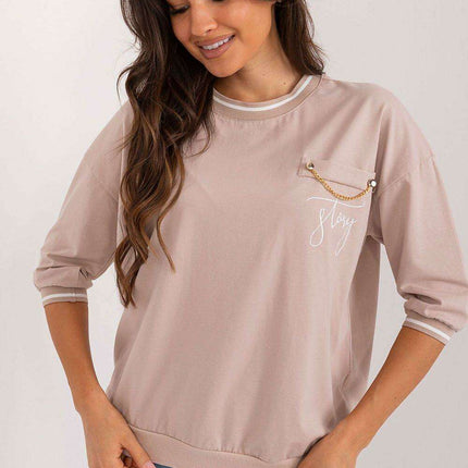 Elegant Chain-Detail Top